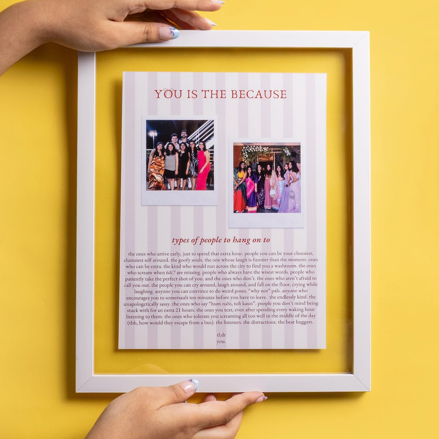 Letter Memory Frame