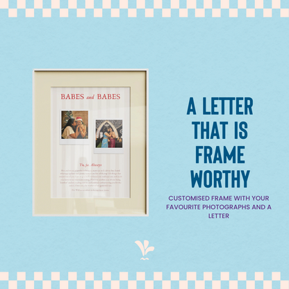 Letter Memory Frame