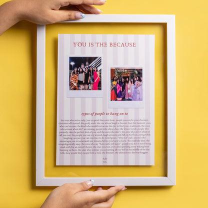 Letter Memory Frame